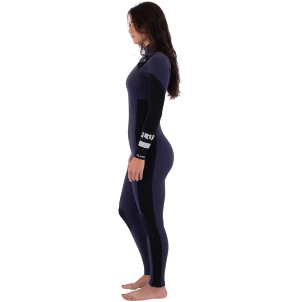 2026 Hurley Womens Plus 3/2mm Chest Zip Wetsuit WFS0012302 - Vintage Iris